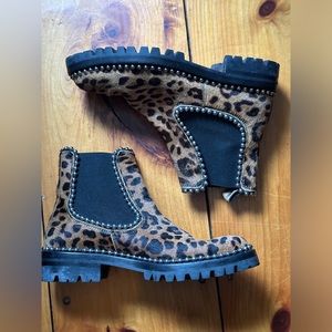 Alexander Wang Chelsea 37 boot leopard print